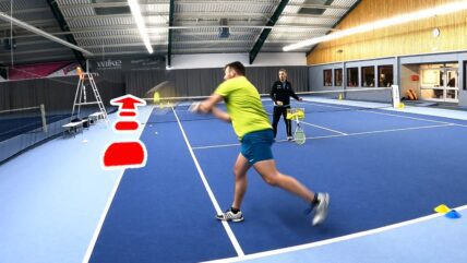 14 Tennisübungen Rückhand longline für Einzel & Gruppen