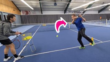 13 Tennisübungen für Rückhand Slice mit Traineranspiel