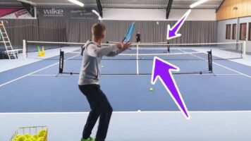 More Length With A Mini Court Net - 9 Effective Tennis Drills
