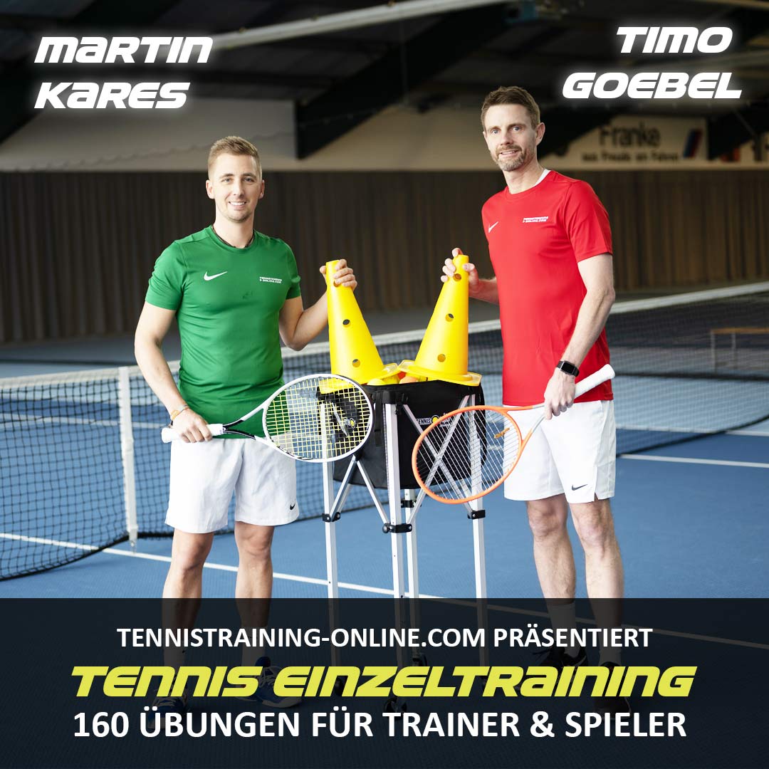 Tennis-Einzeltraining - 160 Übungen für Trainer & Spieler