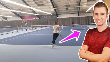 Tennisübung bei unterschiedlich starken Spielern "Handicap"