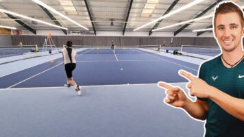 Tennis Drill For 5 Important Strokes "5-Round-Target" #008