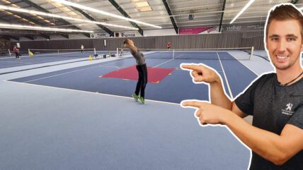 Tennisübung für das offensive Spiel - "Rote Zone"