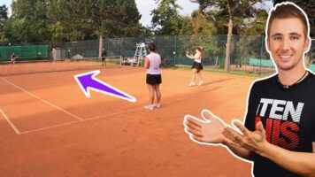 Tennis Net Approach Drill "3 Rounds Attack 2vs1" #045