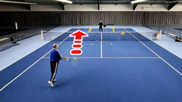 Tennis Approach Shot From Midcourt Drills