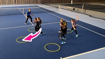 Tennis Drills For For Kids WIth Hoops