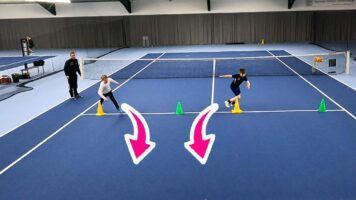 Tennis-Sprint- und Beinarbeitsübungen