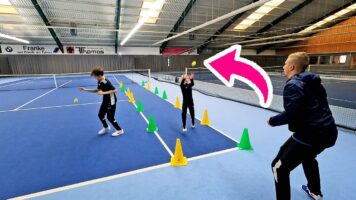 Tennis Cone Drills For Kids - Footwork & Speed