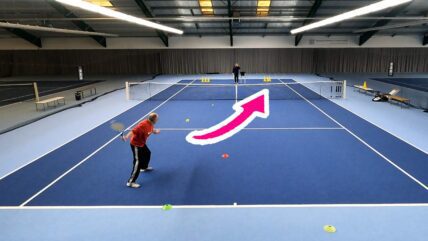 Tennis Forehand inside Stroke patterns