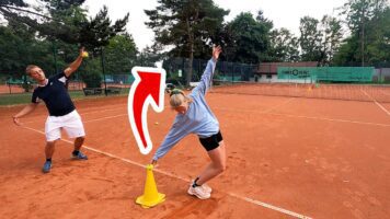 Tennis Service Drills Trophy Position