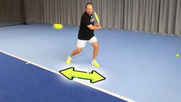 Tennis Distance to the ball backhand Drills