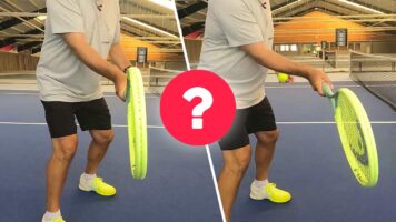 Tennis Volley Griffhaltung: Griffwechsel oder nicht?