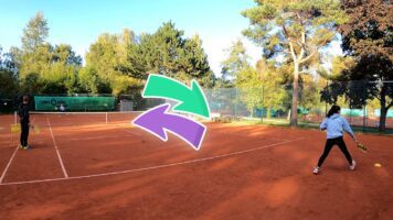 Einfache Tennis Einspielübung mit Aufgaben + Spielform