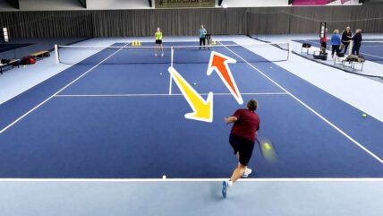 groundstroke practice cooperative 2players plus coach