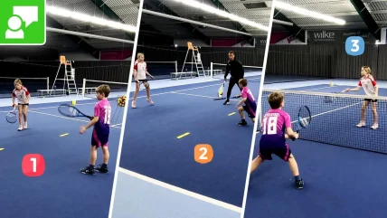 Volley Progression For Kids Group Red / Orange Stage