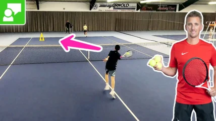 reat Offensive Volley Drill On Net Approach "Aggressive Finish" #156