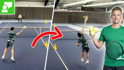 Great Technique Acquisition & Application Drill - "Volley & Smash Combination" #157