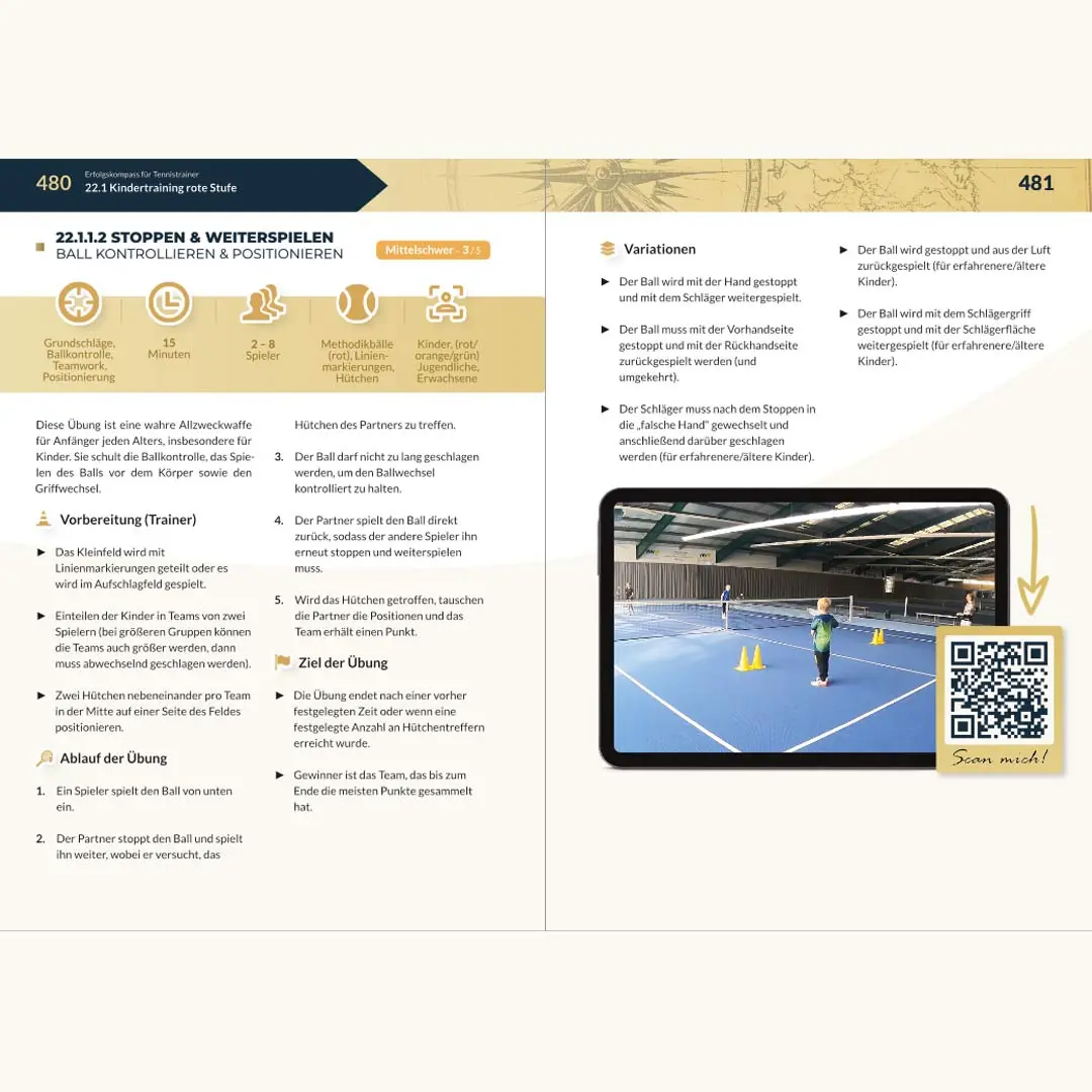 Erfolgskompass für Tennistrainer - Praxis - Stoppen & Weiterspielen