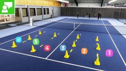 Great Serve Placement Training With Groups - “6 Target Zones”