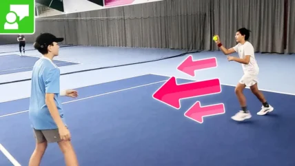 How To Practice Body Weight Shift For Volley With Groups In Progression Drill