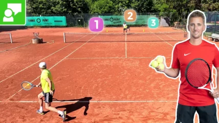 Great Tennis Singles Drill For Stroke Precision: "Target, Coach, Target" - #165