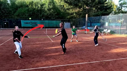 Warm-up With Racket, Ball & Rope - Cooperative Coordination